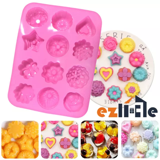 Silicone Mould Mold Pastry Mooncake Decor DIY Cookies Candy Moon Cake Chocolate