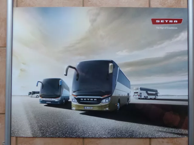 Setra Bus Reisebusse TopClass ComfortClass - Poster 84x59cm Din A1 Plakat 2018
