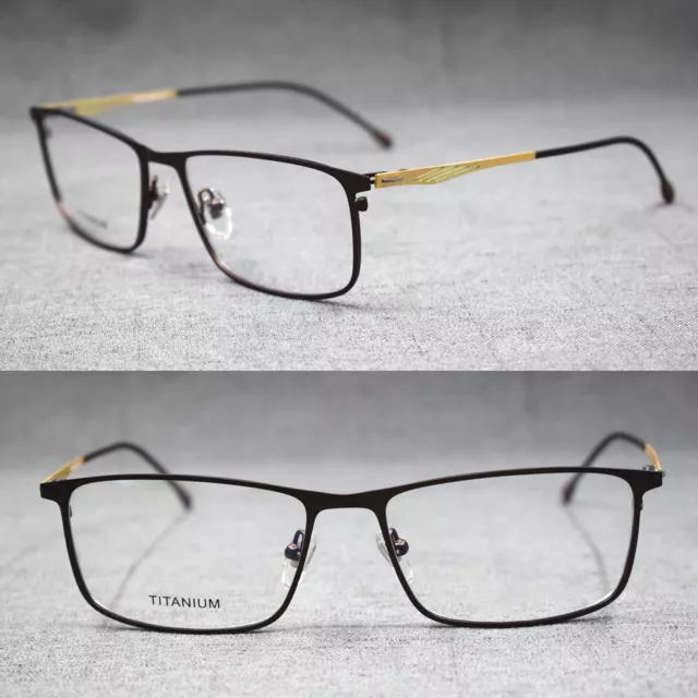 Men Spring Hinges Titanium Alloy Eyeglass Frames Full Rim Glasses Myopia