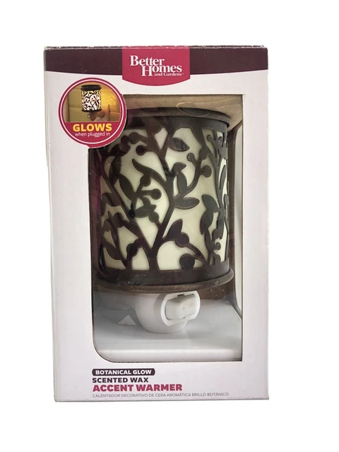 Enchufe giratorio más cálido con acento de cera con aroma botánico Better Homes & Gardens
