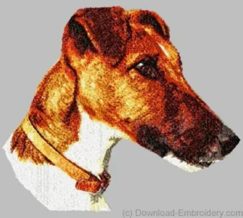Embroidered Long-Sleeved T-Shirt - Smooth Fox Terrier DLE1533 Sizes S - XXL