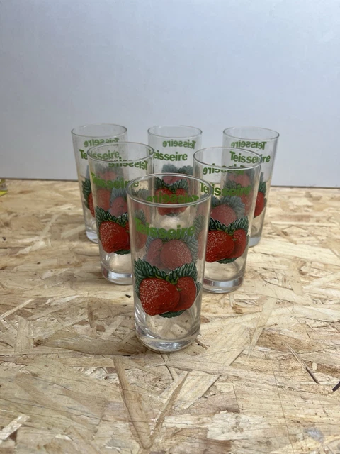 Lot De 6 Verres Shooter Décorés, Verres à Digestif, Anciens, Occasion