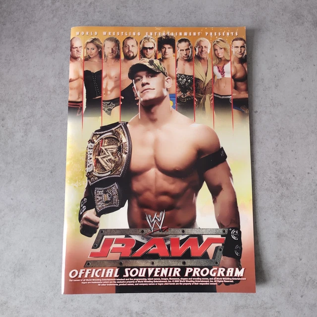 Programmes Souvenirs Officiels WWE - Lot Années 2006, 2007, 2010, 2012 - Occasion - Pour Collectionneurs De Catch
