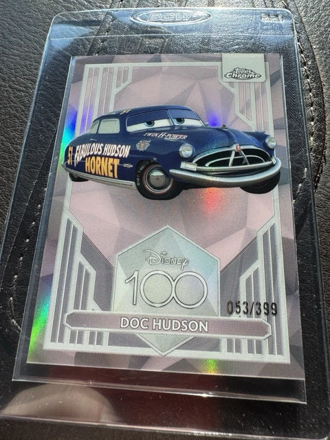 その他 topps chrome disney100 doc hudson PSA9 2023 TOPPS CHROME Disney 100 Doc Hudson #85 Pink Refractor /399