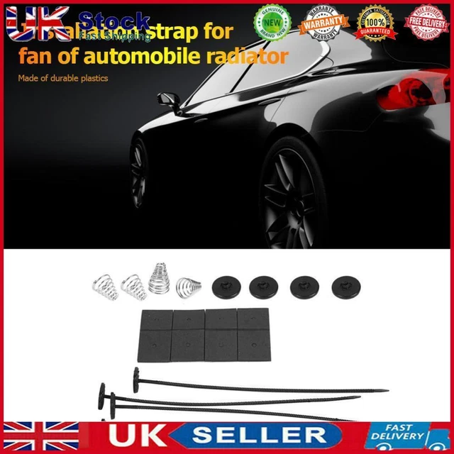 1 Set Universal Car Electric Radiator Cooling Fan Mount Fitting Kit Ties Straps
