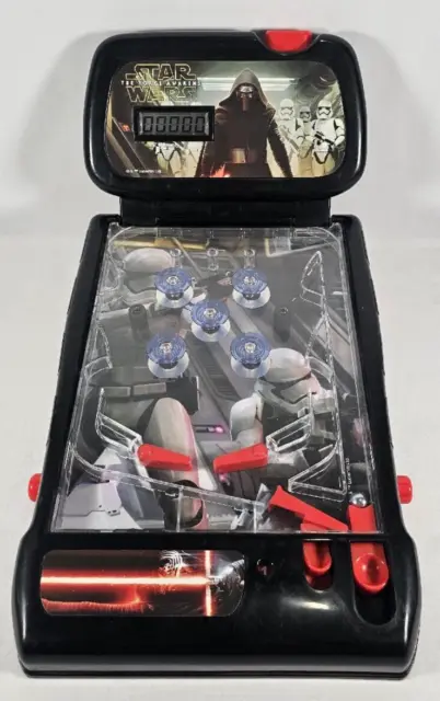 Star Wars Table Top Pinball "The Force Awakens" TESTED WORKS LIGHTS AND SOUNDS