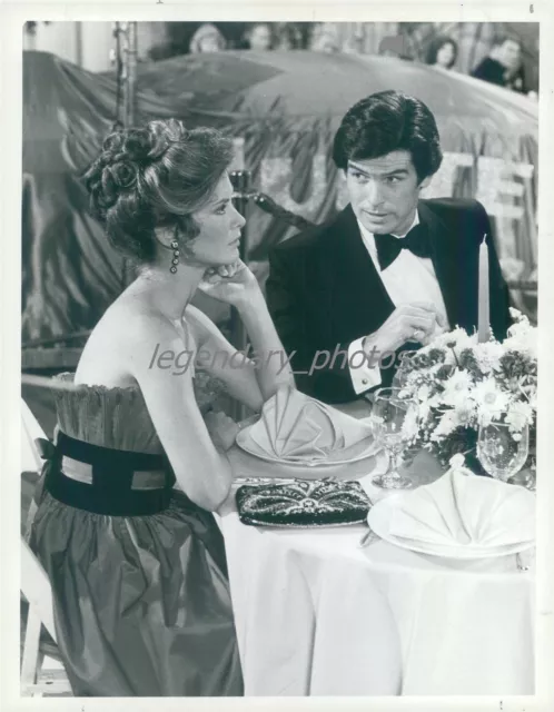 1983 Actors Pierce Brosnan and Stephanie Zimbalist Original News Service Photo