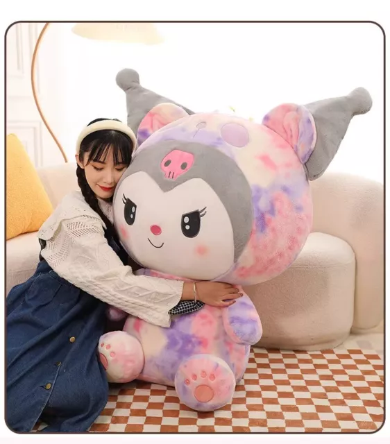 AnimeMelody Kuromi Cinnamoroll Plush Toy Cute Soft Stuffed Doll Pillow Xmas Gift