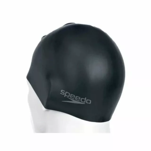 Speedo - Plain Moulded Silicone Swim Cap, Adult