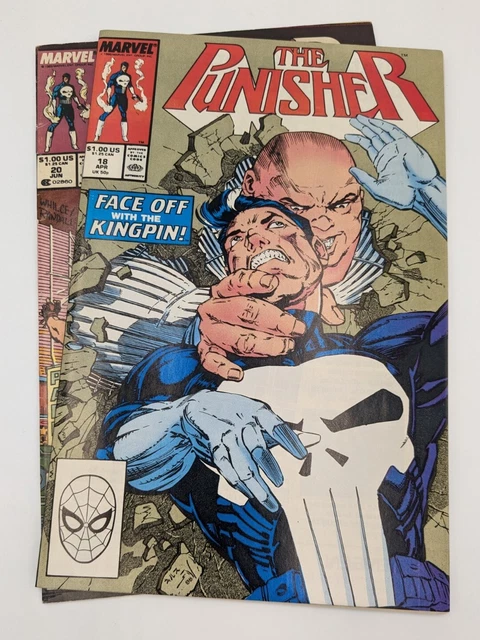 The Punisher #18, 20 (FN/VF) The Kingpin! Marvel 1989
