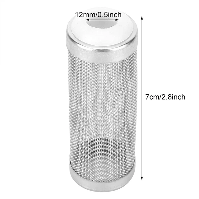 New 5 Pcs Stainless Steel Aquarium Filter Inflow Inlet Mesh Basket Shrimp Pr Smo