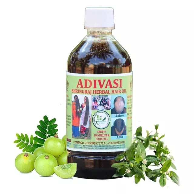 Aceite para el cabello ayurvédico natural indio Adivasi: promueve el... 2