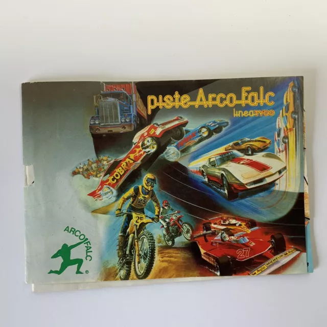 Vintage Tyco Leaflet Brochure Slot Car Racing Piste Arco Falc Italian Language