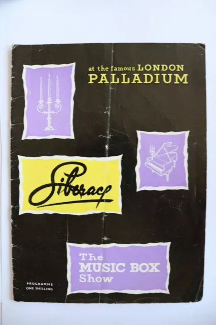 Liberace Music Box, London Palladium Variety Programme, 1960,