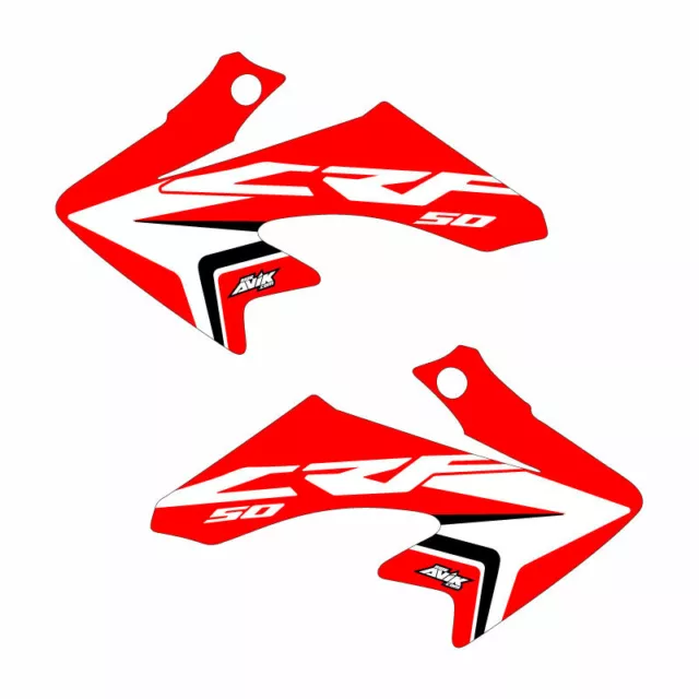 Honda CRF50 Shroud Graphics Red 2004-2022 2020 Style Red FREE SHIPPING!!!