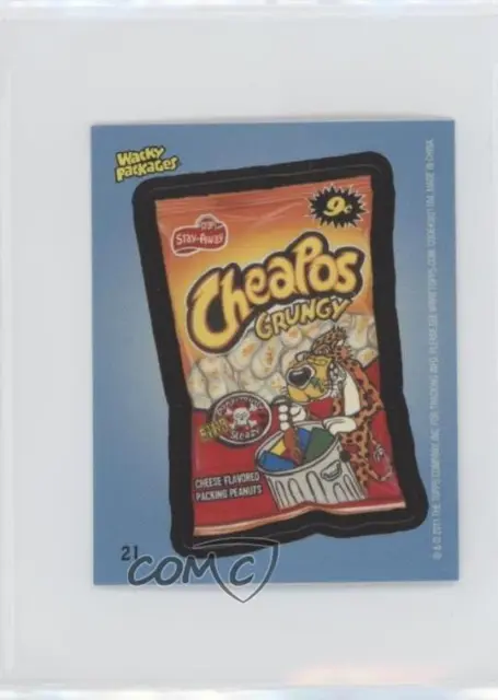 2011 Topps Wacky Packages Erasers Stickers Cheapos Grungy #21 6f8