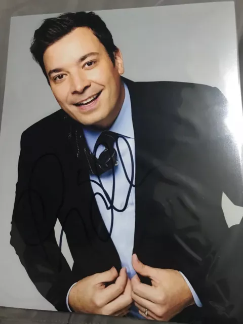 Authentic Jimmy Fallon Hand Signed Autographed 8X10 Photo Poster With COA