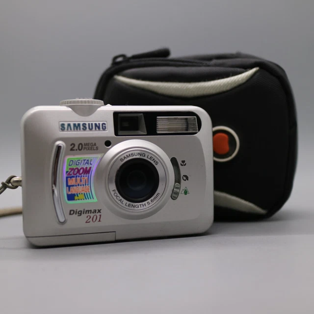 Samsung Digital Camera Digimax 201 2.0MP Silver Tested