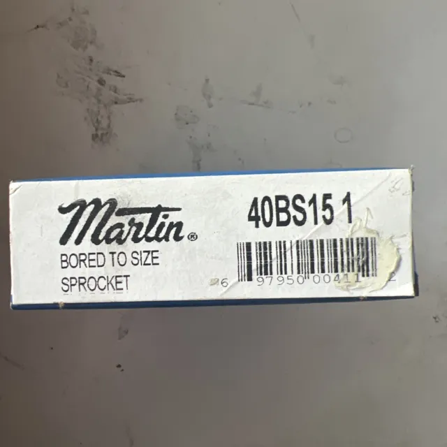 Martin 40BS15-1 Sprocket 15-Tooth 1" Keyed Bore for #40 Chain 40BS15 1