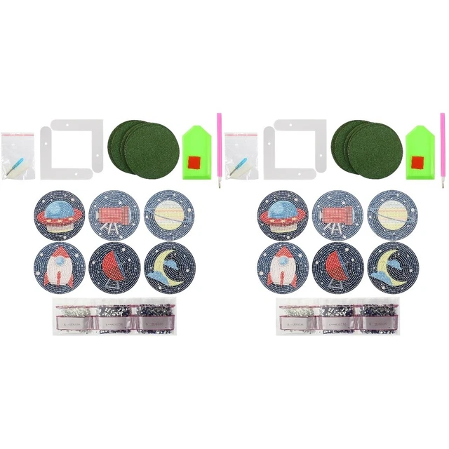 Kits de arte de acrílico para accesorios para el hogar de montaña rusa hágalo usted mismo