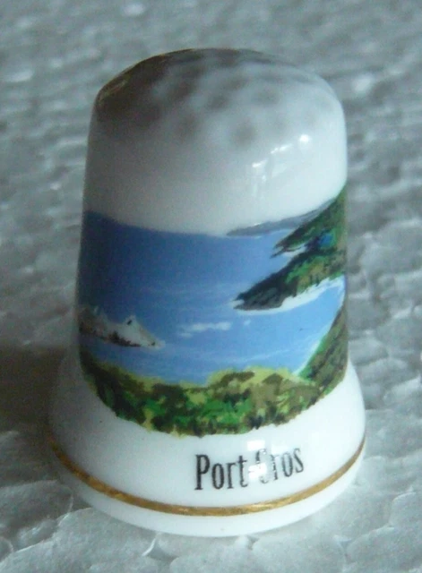 Dé à Coudre En Porcelaine Fine Birchcroft – Édition Limitée Tahiti, Avec Boîte Cadeau Incluse ! - 12