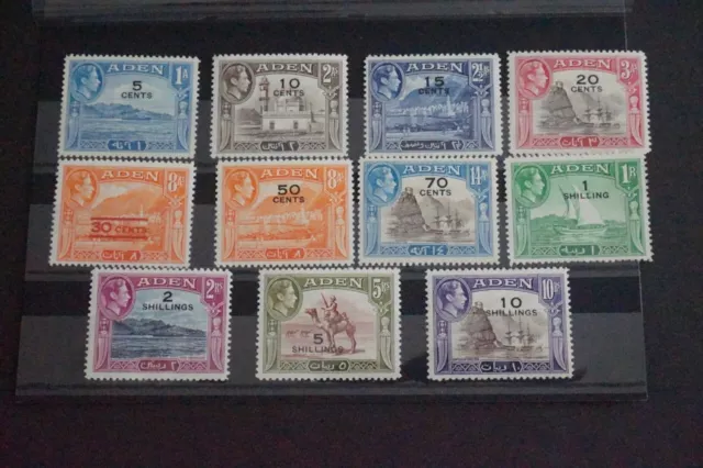 Aden - 1951 Surcharge Set to 10/- on 10r M/M - cv £85