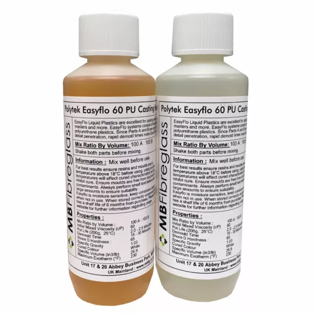 EasyFlo 60 - 500ml Fast Cast Polyurethane Liquid Plastic Kit