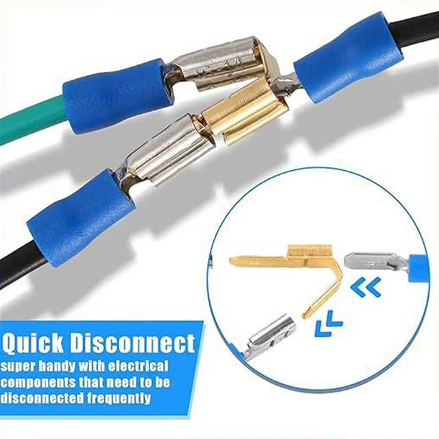 Lot De Connecteurs électriques Piggyback à Sertir - 50/70 Pièces Pour Câbles Auto 22-10 AWG