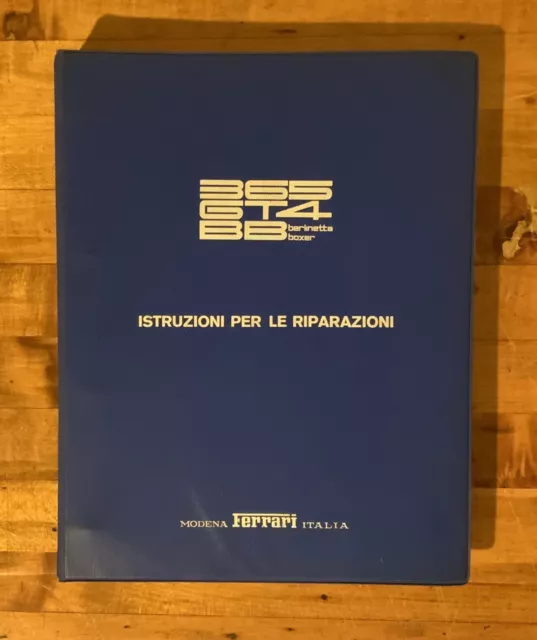 Ferrari 365 GT4 BB | Workshop Manual | Instruzioni De Riparazioni (106/75)