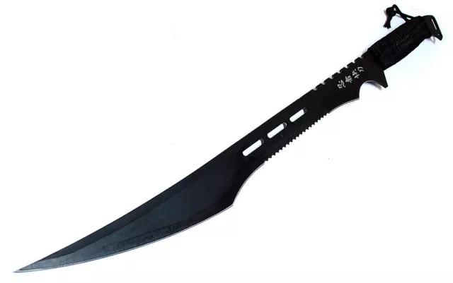 High Quality Defender Deluxe 27" Black Ninja Sword Striker Black Stainless Steel