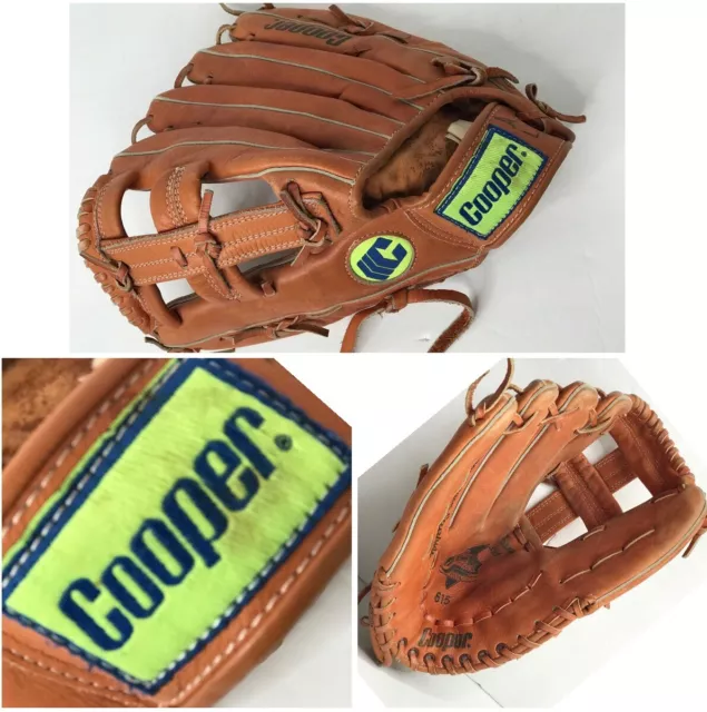 Cooper Baseball Glove Black Diamond Series LHT Leather Soft Tanned Steerhide 615