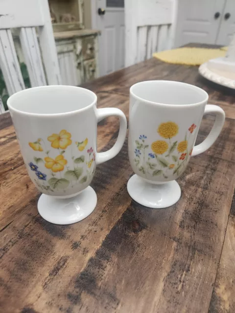 1970s Floral Mugs