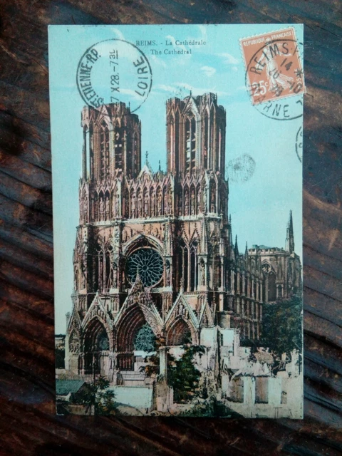 Cpa 51 Reims La Cathédrale