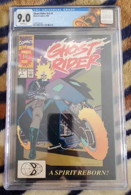 Ghost Rider #1 CGC 9.0 (v2) 1st Dan Ketch as Ghost Rider & 1st app Deathwatch