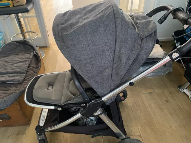 MAMAS PAPAS Flip XT3 Pushchair And Carrycot Bundle With Accessories 50.00 PicClick UK