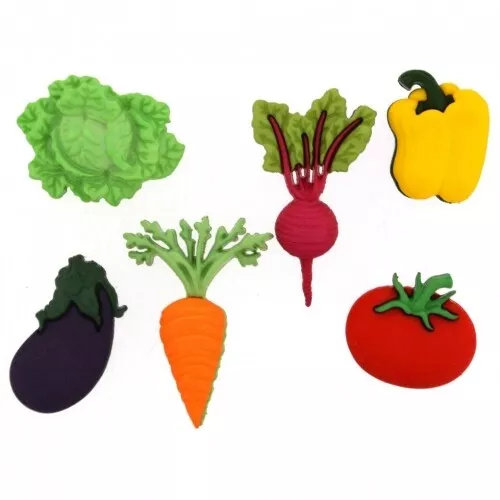 Dress It Up Fresh Produce Buttons  - per pack