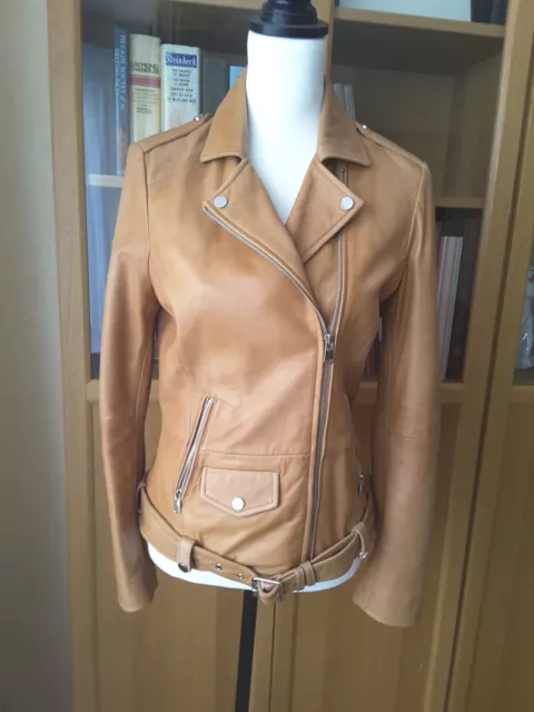 Real Leather Jacket 10 Lakeland Beige