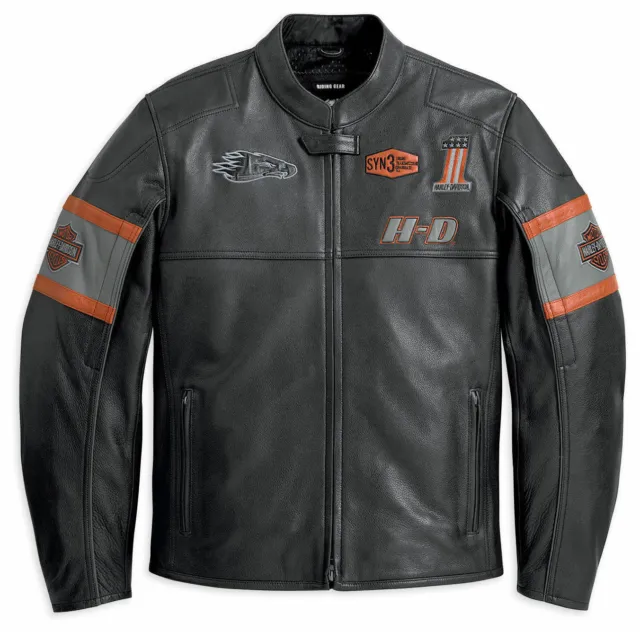 Motorcycle Motorbike Mens Harley Davidson Screaming Eagle Cowhide Leather Jacket