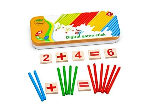 Natureich Montessori Mathématique Tableau Garçon et Fille, Enfants à Partir 3 An