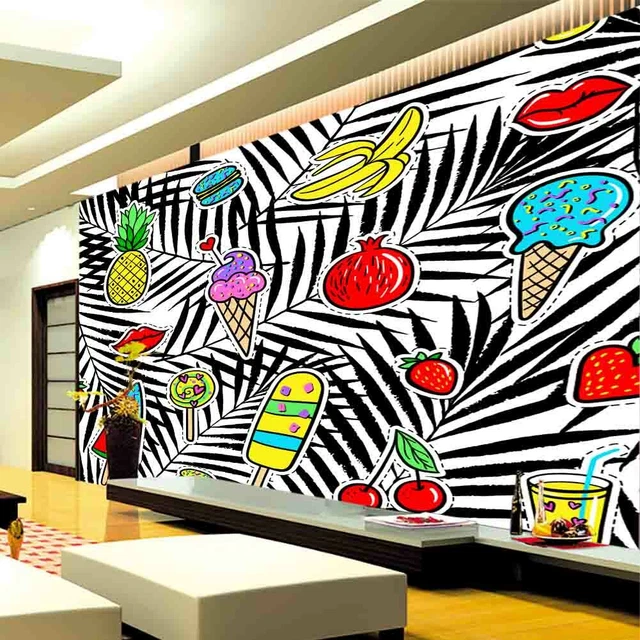 3D Color Zebra WC84 Wall Murals
