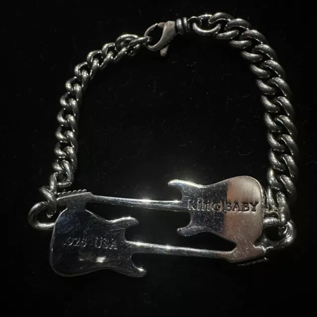 King Baby Studio Double Guitar Bracelet Size 8.75 3