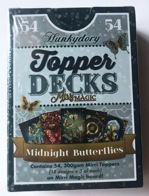 Hunkydory Mirri Magic Topper Decks Midnight Butterflies 
