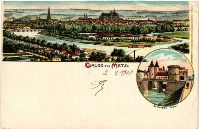 CPA AK METZ - General View - German Thor (388148)
