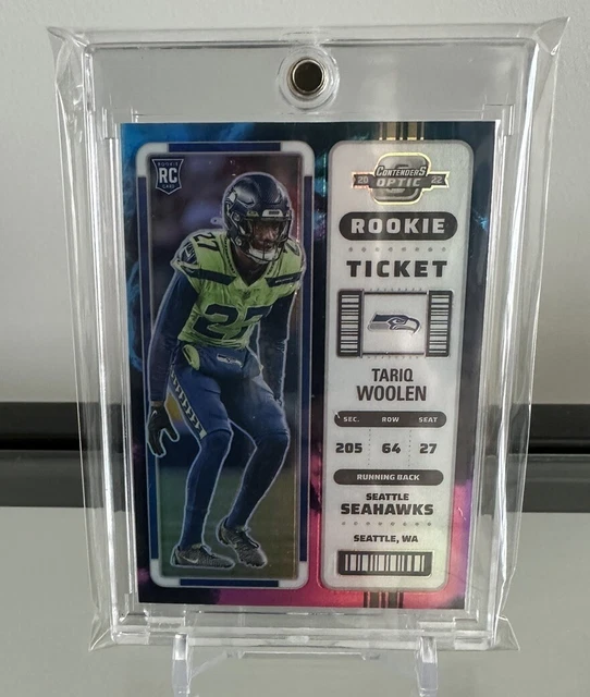 2022 Panini Contenders Optic Tariq Woolen 2/2 Nebula Rookie Ticket Seahawks