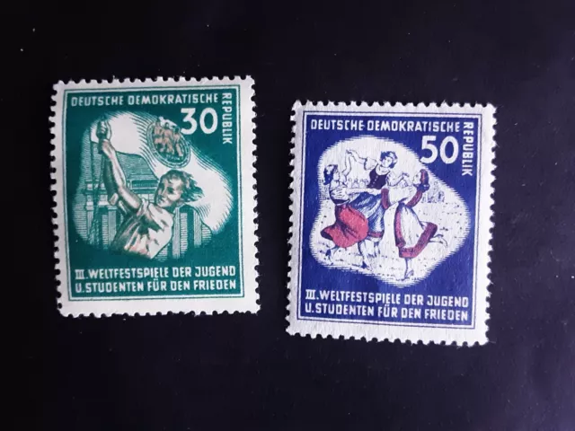 Briefmarken DDR Mi Nr. 291* und 292**, siehe Photos