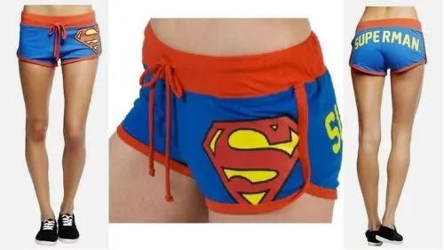 NWT Superman / Supergirl Short Booty Shorts - DC Comics Man of Steel Pajamas XL