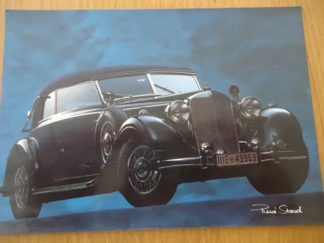 A Encadrer Carte Postale N° 15X10 Rene Staud P.a.r.c Mercedes Mb 320  Automobile