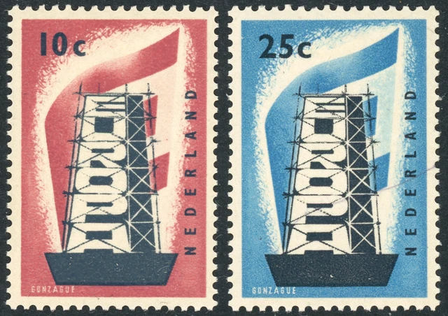 Netherlands 1956 Europa SG 836-837 MM/HM