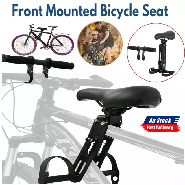 Front Mounted Child Bike Seat with Handrail Kids Seat Bicycle Detachable Armrest