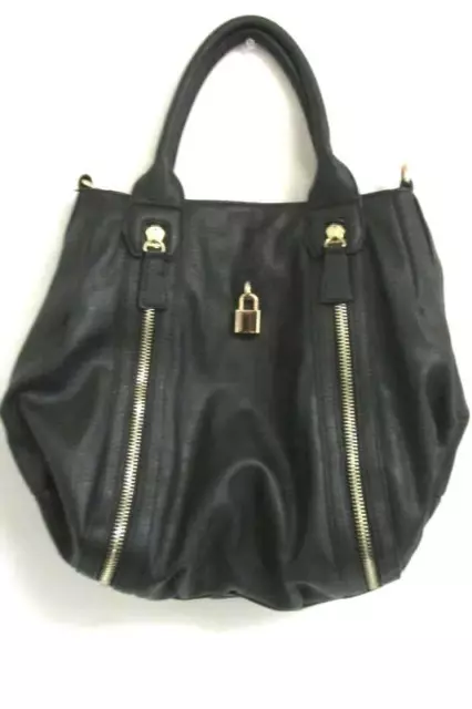 LOUIS CARDY LARGE Tote Handbag Removable Shoulder Straps Black $23.04 -  PicClick